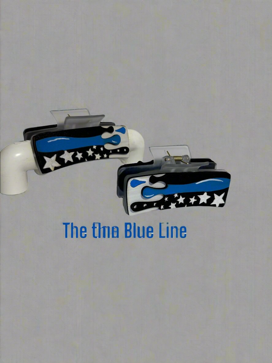 The Thin BlueLine Hair Clip