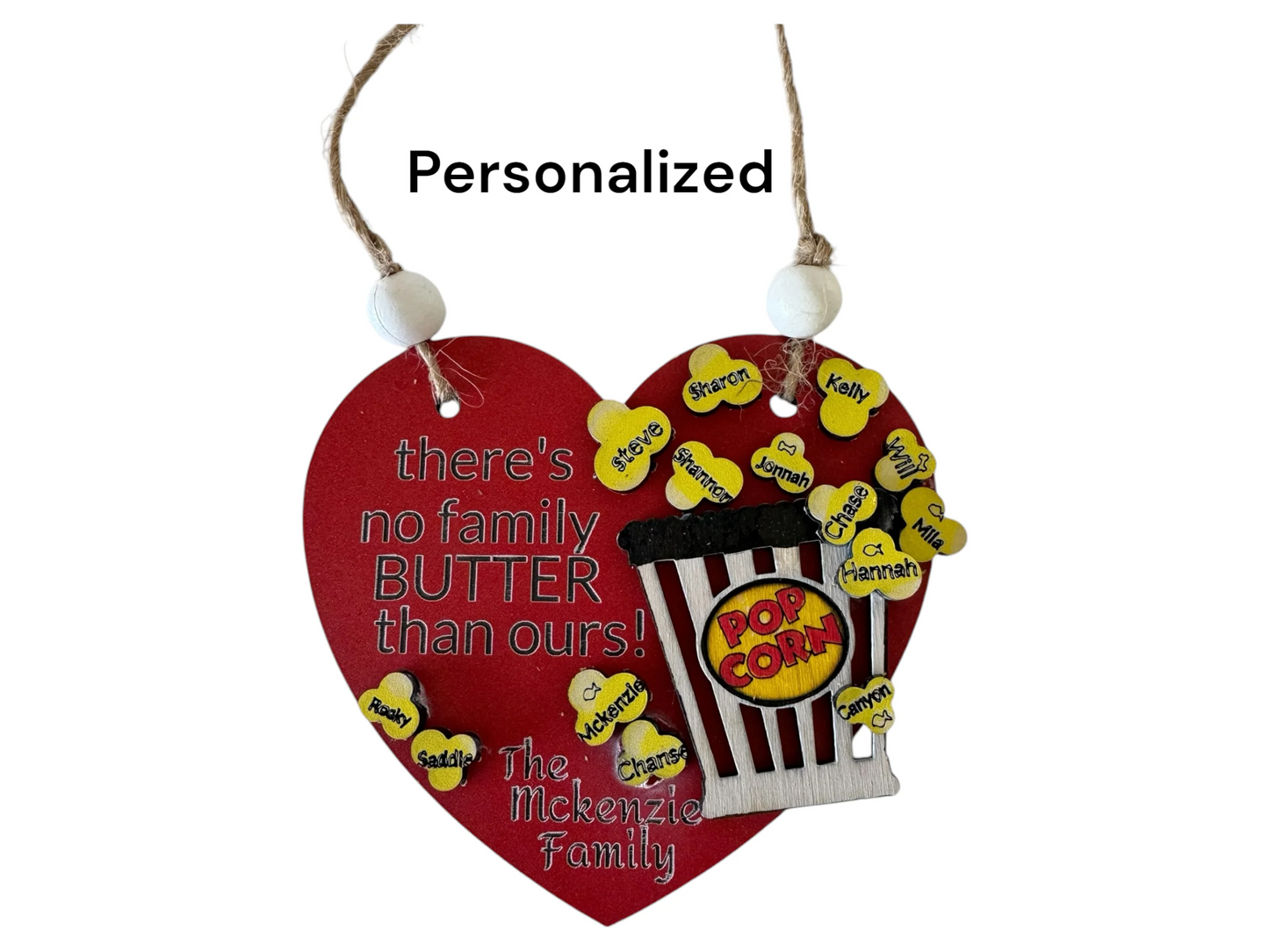 Personalized Pop corn Ornament